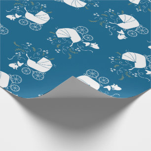 French Bulldog Baby Shower Frenchie Frenchy Wrapping Paper