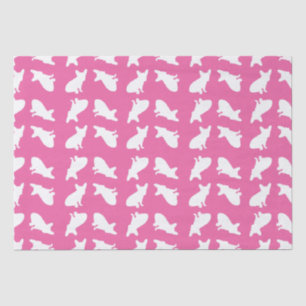 French Bulldog Baby Shower Frenchie Pink Tissue Paper