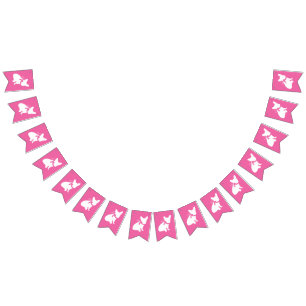 French Bulldog Baby Shower Frenchy Frenchie Pink Bunting