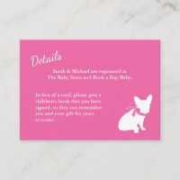 French Bulldog Baby Shower Frenchy Frenchie Pink
