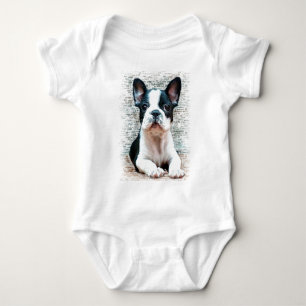 French Bulldog  baby T-shirt Bodysuit