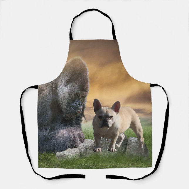 French Bulldog best friends Apron (Front)