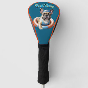 French Bulldog Best Time französische Bulldogge Golf Head Cover