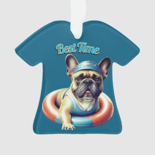 French Bulldog Best Time französische Bulldogge  T Ornament