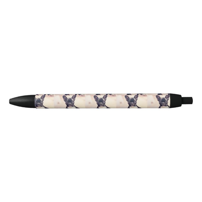 French Bulldog Black Ink Pen (Front)
