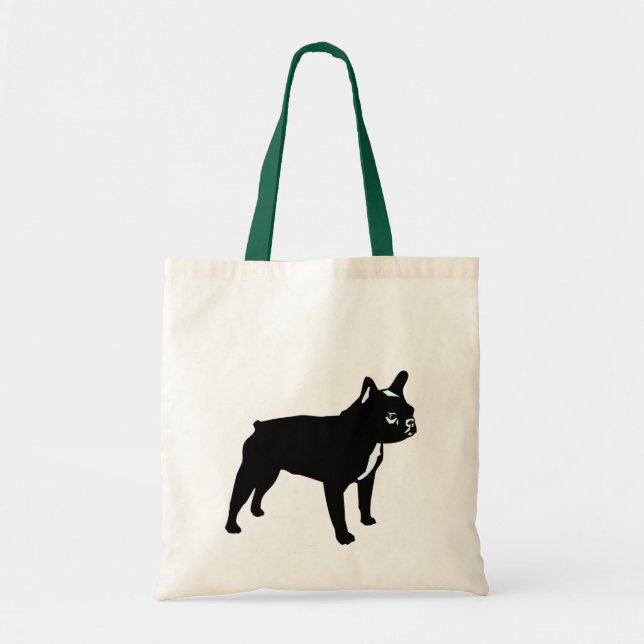 French Bulldog black Tote Bag (Front)