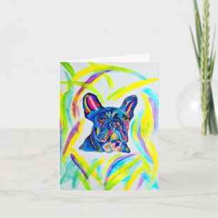 French Bulldog blank greeting card