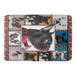 French Bulldog Blanket, French Bulldog Throw Bath Mat