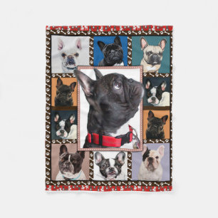 French Bulldog Blanket, French Bulldog Throw Fleece Blanket