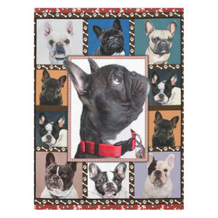 French Bulldog Blanket, French Bulldog Throw, Tablecloth