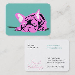 French Bulldog Breeder Trainer Business Card