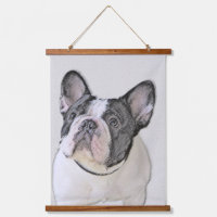 French Bulldog (Brindle Pied) Painting - Dog Art