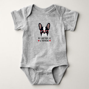 French Bulldog Brother Baby Bodysuit