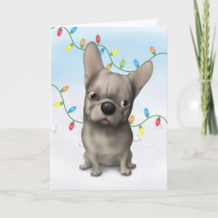 French Bulldog (Buff) Christmas Holiday Card