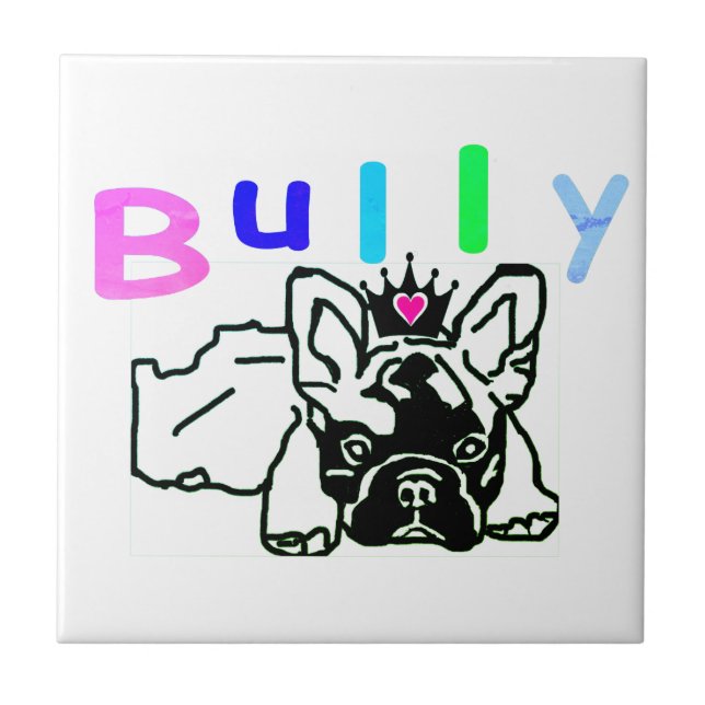 French Bulldog Bully French Bulldog Tile (Front)