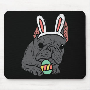 French Bulldog Bunny Cute Frenchie Dog Men Women K Mouse Pad