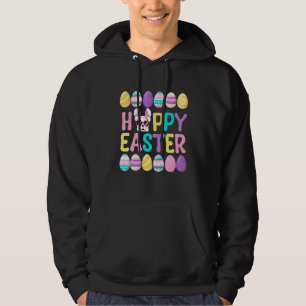 French Bulldog Bunny Ear Colourful Easter Eggs App Hoodie