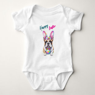 French Bulldog Bunny Easter Bulldogge Baby Bodysuit