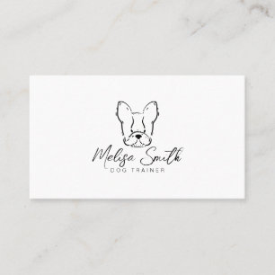French bulldog business card