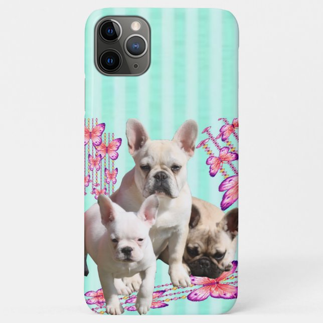 French Bulldog Butterfly Bulldog Case-Mate iPhone Case (Back)
