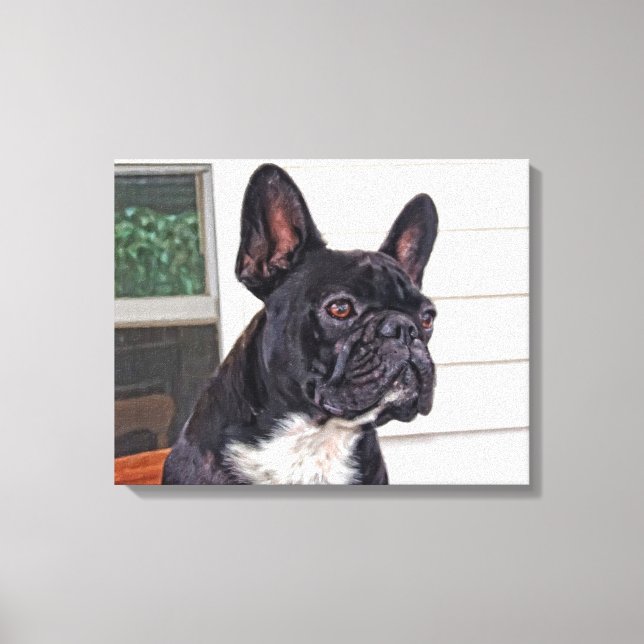 French Bulldog Canvas Print (Front)