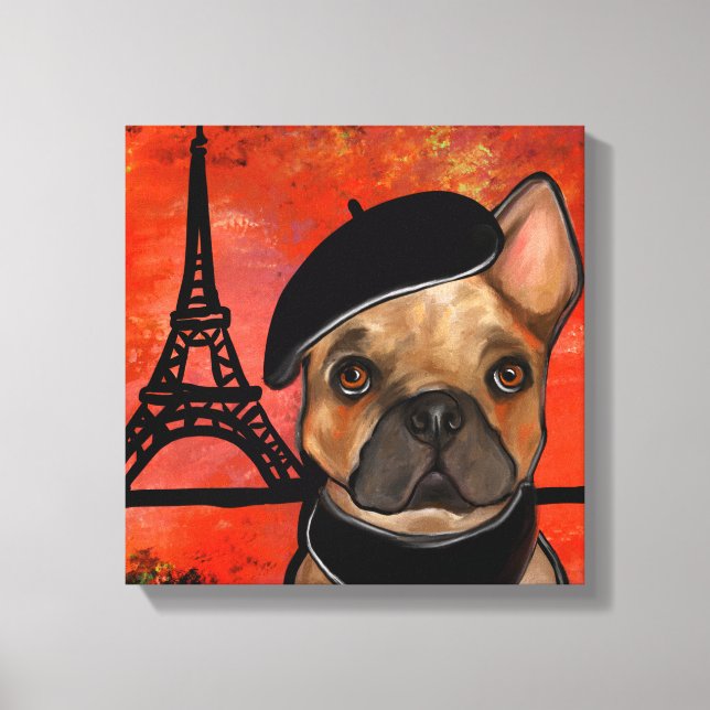 FRENCH BULLDOG       CANVAS PRINT (Front)