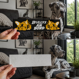 French Bulldog car deluxe modern  Bumper Sticker