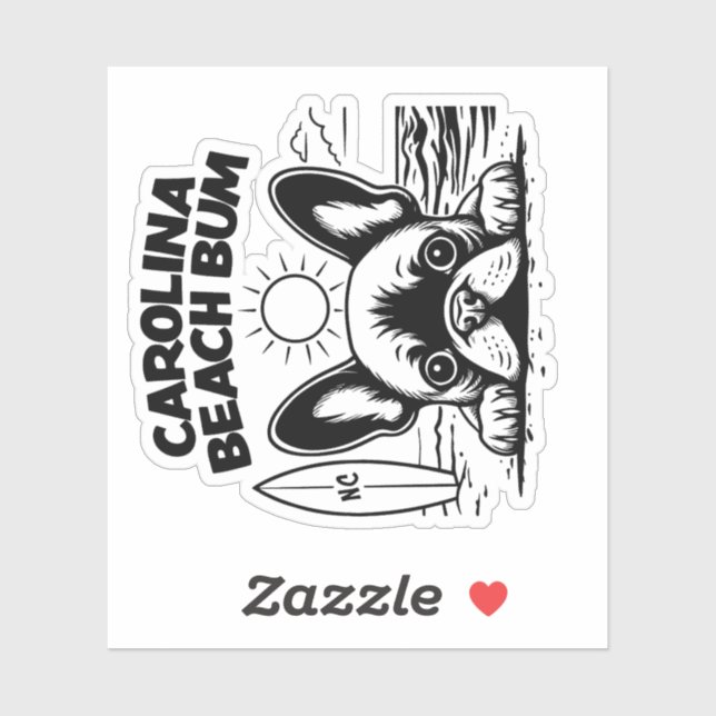  French Bulldog Carolina Beach Bum (Sheet)