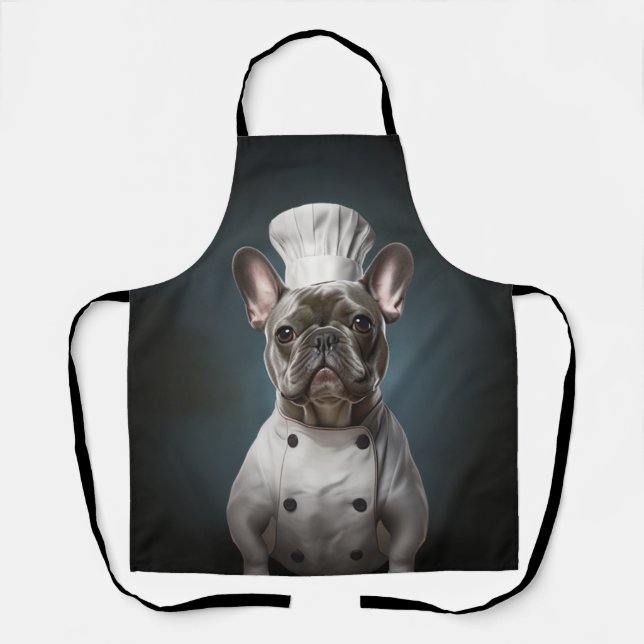 French Bulldog Chef Frenchie Apron (Front)