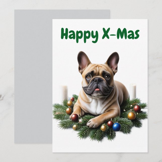 French Bulldog Christmas (Front/Back)