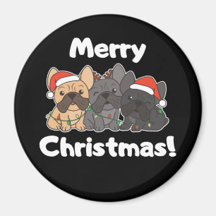 French Bulldog Christmas Animals Cute Dogs Magnet