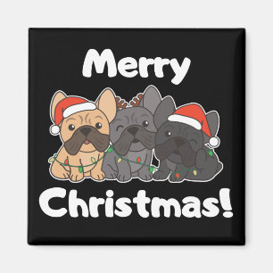 French Bulldog Christmas Animals Cute Dogs Magnet