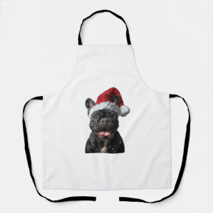 French Bulldog Christmas  Apron