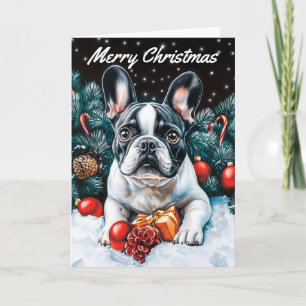 French Bulldog Christmas Card