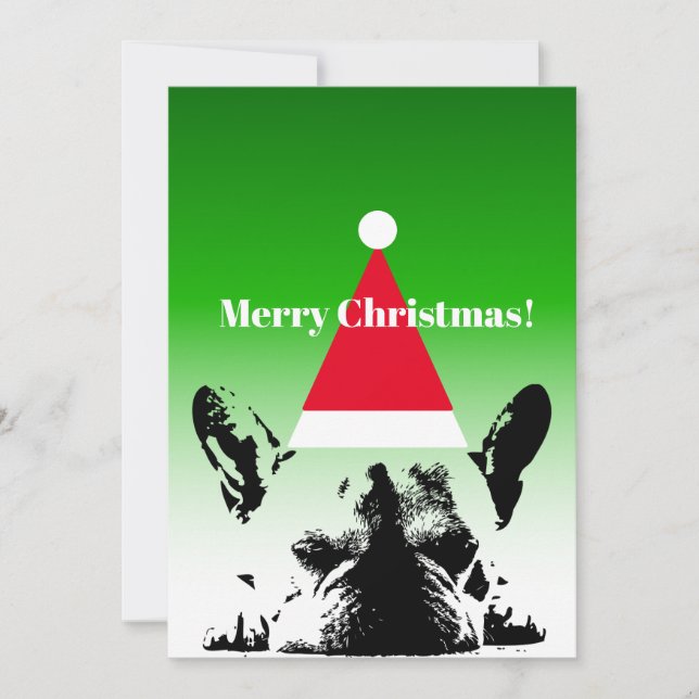 French Bulldog Christmas Card (Front)