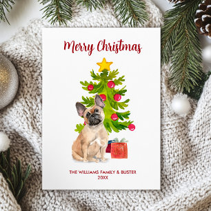 French Bulldog Christmas Card
