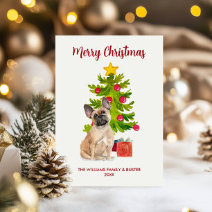 French Bulldog Christmas Card