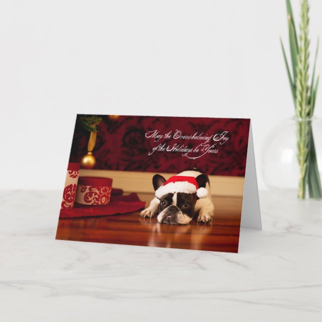 French Bulldog Christmas Card (Front)