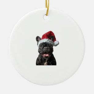 French Bulldog Christmas  Ceramic Tree Decoration