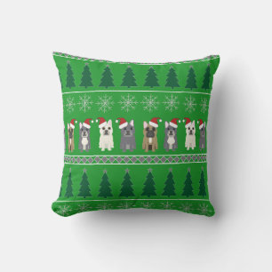 French Bulldog Christmas Cushion