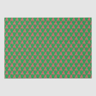 French Bulldog Christmas Dog Cute Silhouette Green Tissue Paper
