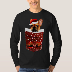French Bulldog Christmas Dog Pocket T-Shirt