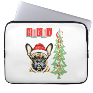 French Bulldog Christmas gift Laptop Sleeve