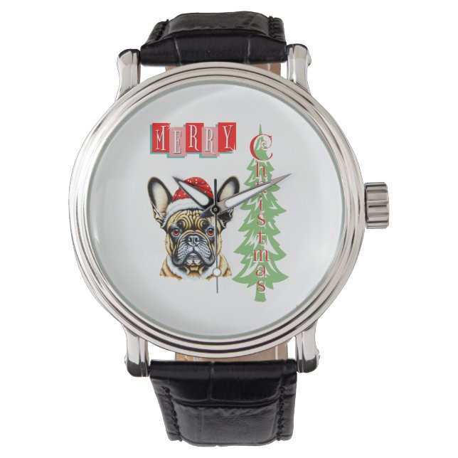 French Bulldog Christmas gift   Watch (Front)