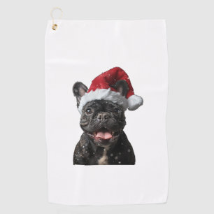 French Bulldog Christmas  Golf Towel