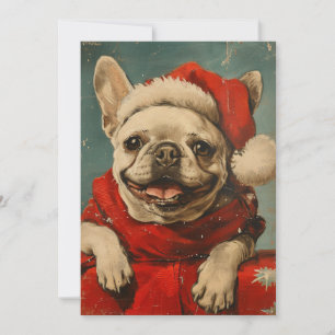 French Bulldog Christmas Holiday Card