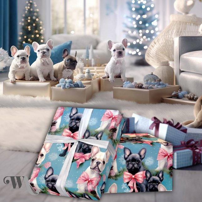 French Bulldog Christmas Joy Wrapping Paper (Creator Uploaded)