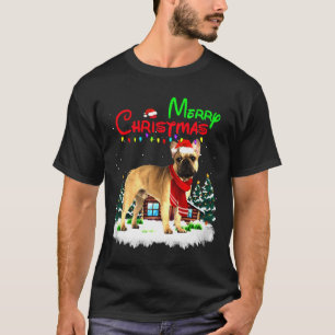 French Bulldog Christmas Lights Merry T-Shirt