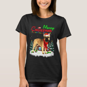 French Bulldog Christmas Lights Merry T-Shirt