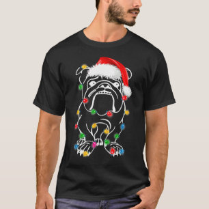 French Bulldog Christmas Lights Up Dog T-Shirt